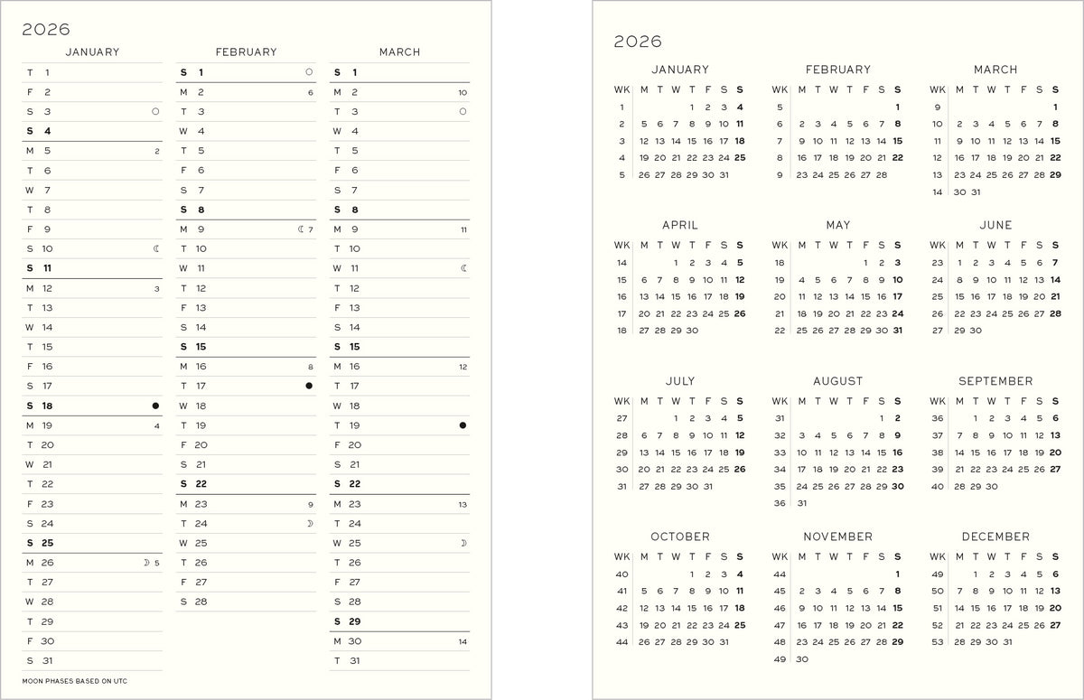 LEUCHTTURM1917 Self-Stick Planner Stickers 2026 - Yearly By Penny Black
