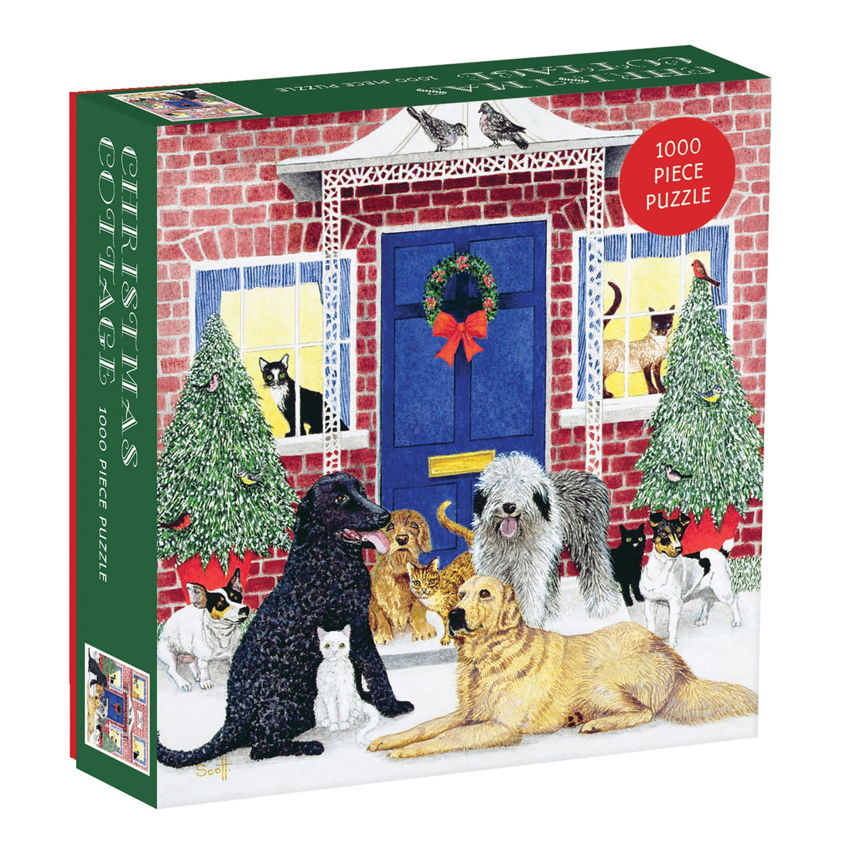 Christmas Cottage Jigsaw Puzzle 1000 Pcs By Penny Black