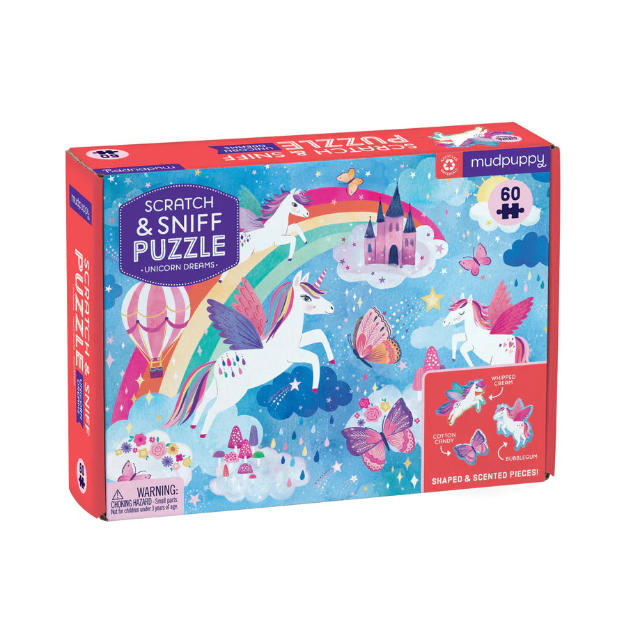 Unicorn Dreams Scratch and Sniff Puzzle by mudpuppy at galison from penny black