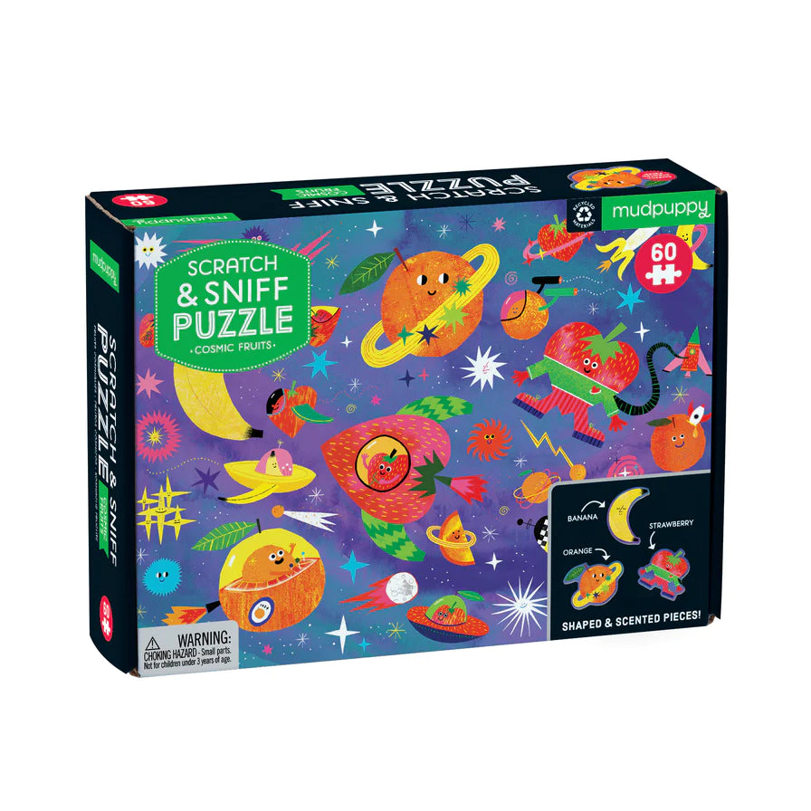 Cosmic Fruits Scratch and Sniff Puzzle by mudpuppy at galison from penny black