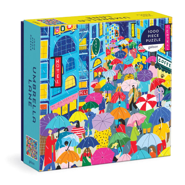 Umbrella Lane Jigsaw Puzzle 1000pcs by penny black