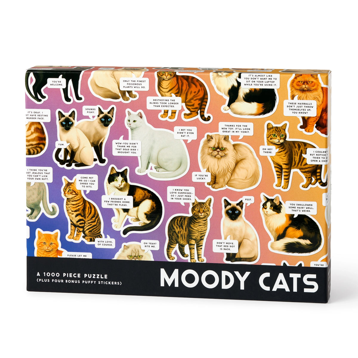 Moody Cats Jigsaw Puzzle 1000 Pcs by penny black