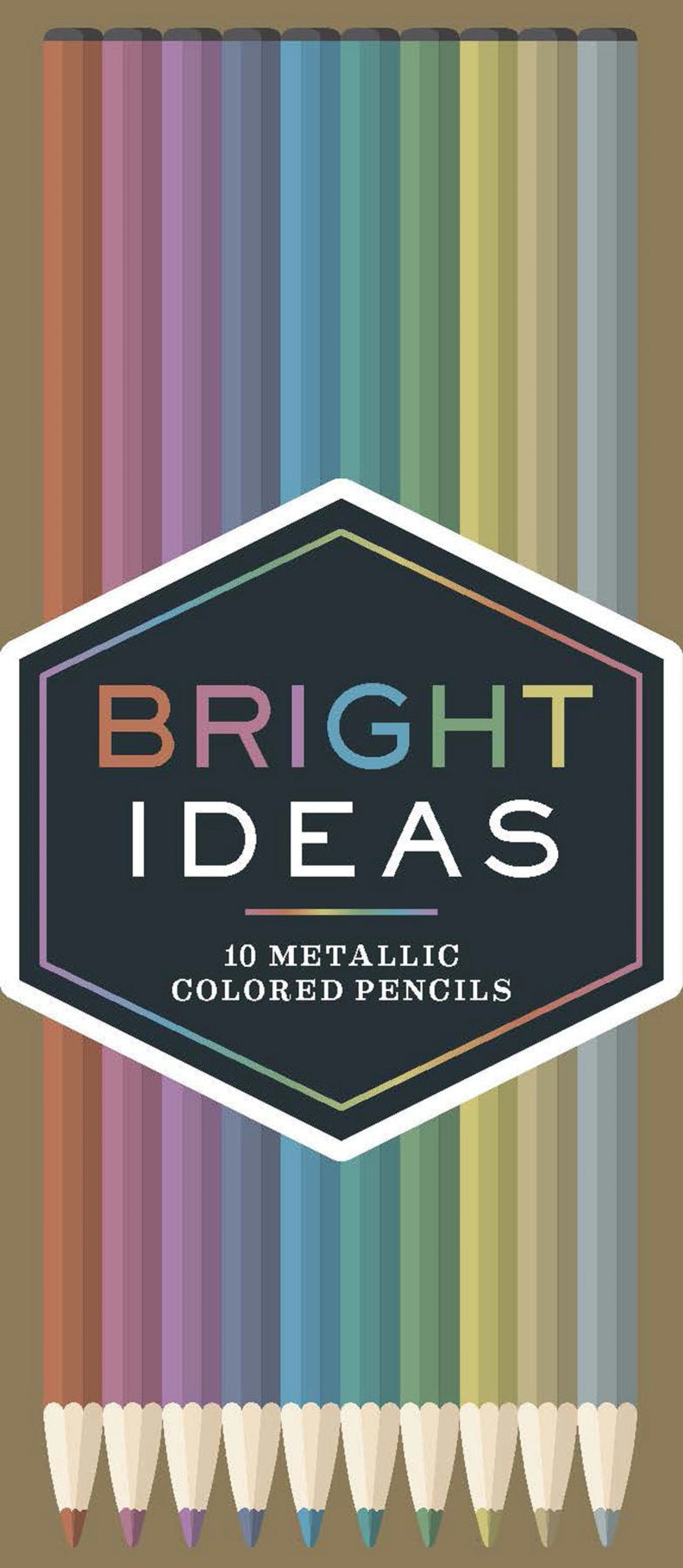 Bright Ideas Metallic Coloured Pencils Gift Set By Penny Black