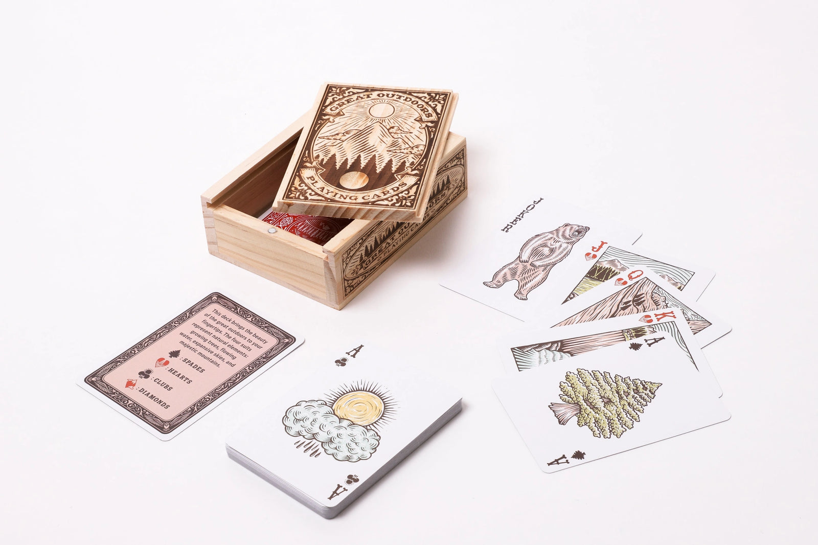 Great Outdoors Playing Cards In Box By Penny Black