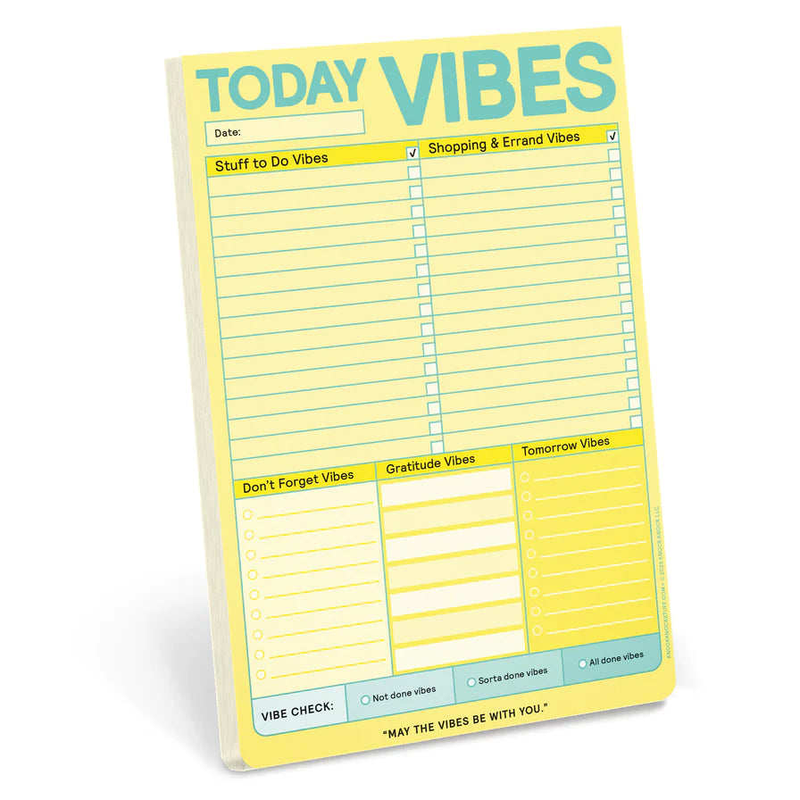 Today Vibes To Do Notepad by penny black