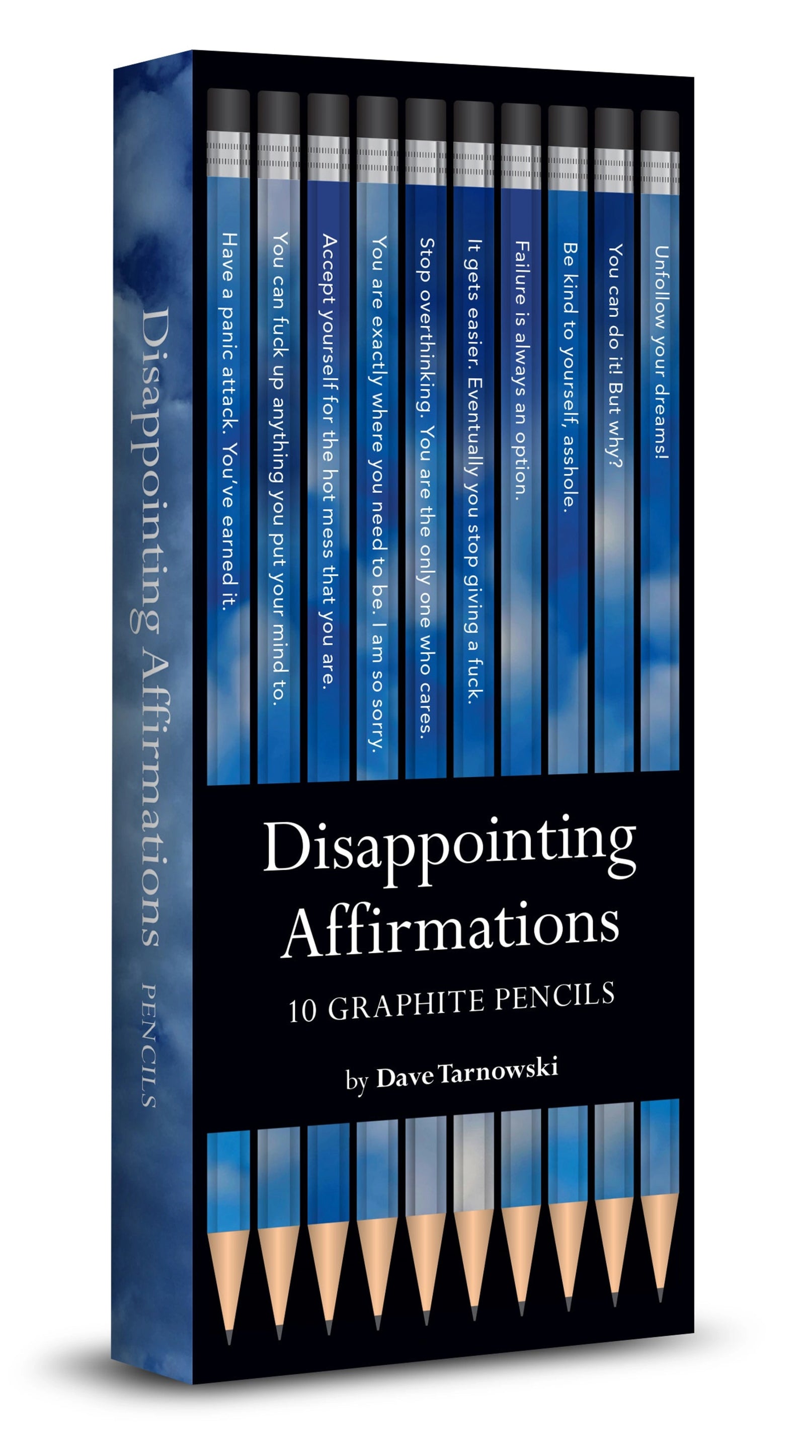 Disappointing Affirmations Pencil Box Set By Penny Black