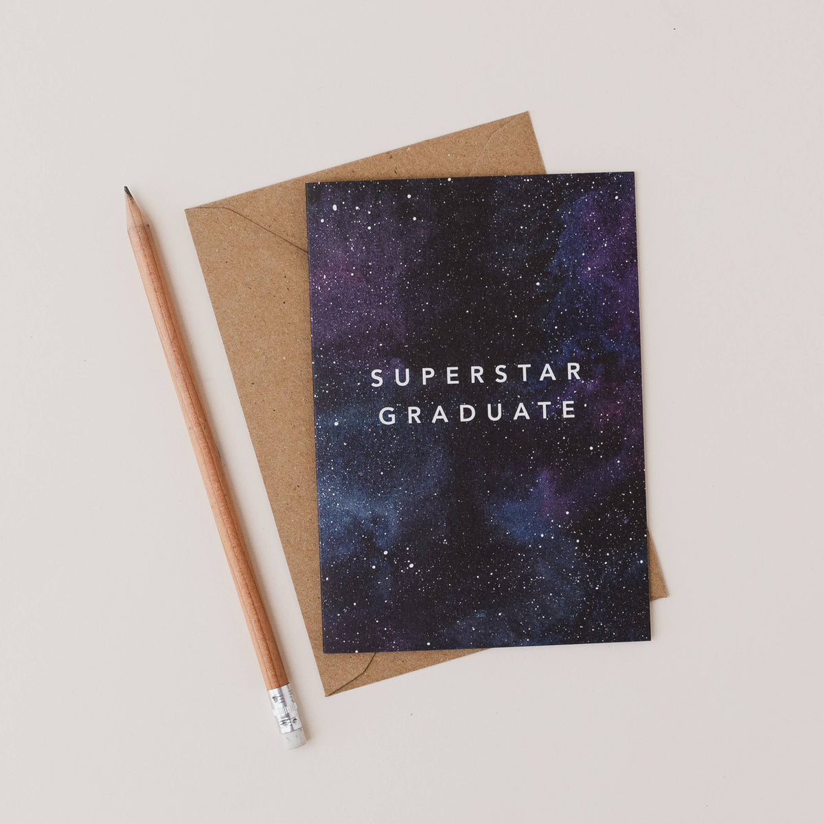 Superstar Graduate Galaxy Graduation Card by penny black