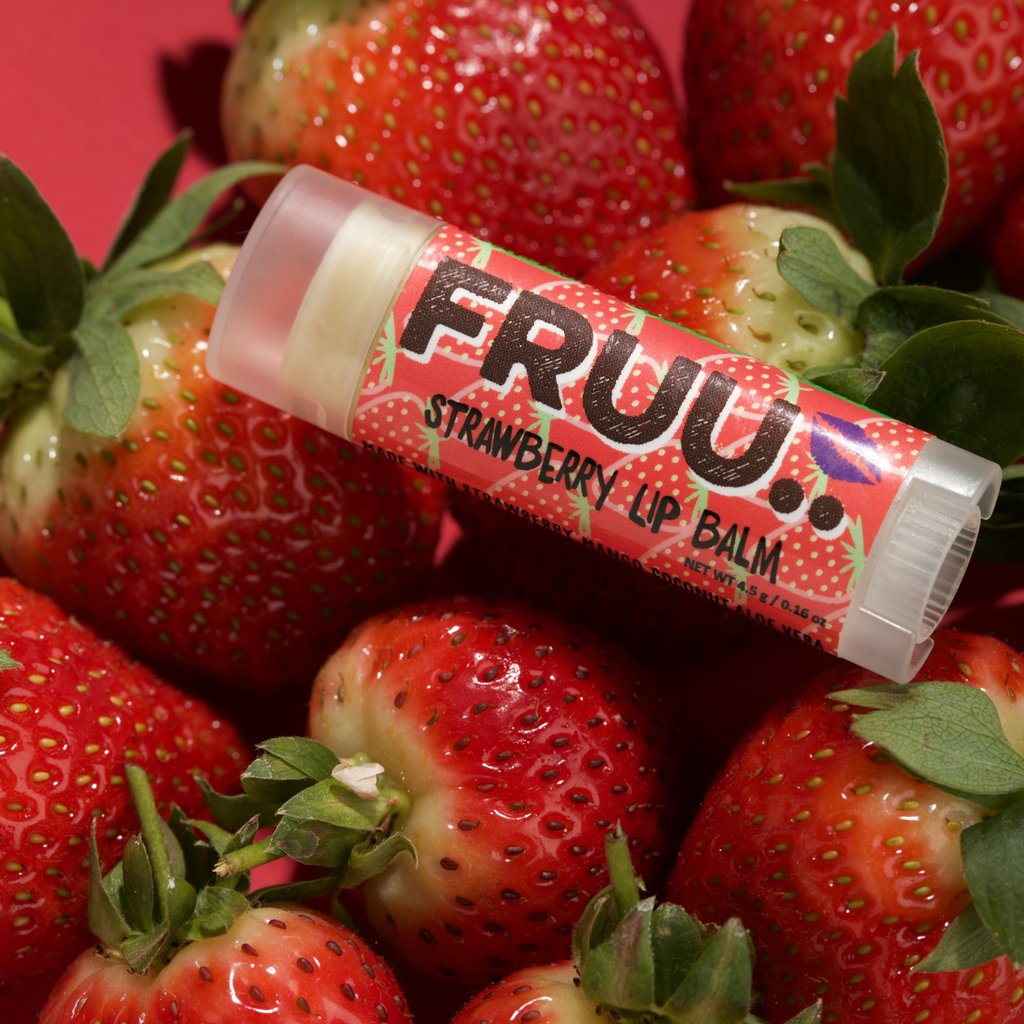 Fruu Vegan Friendly Strawberry Lip Balm By Penny Black