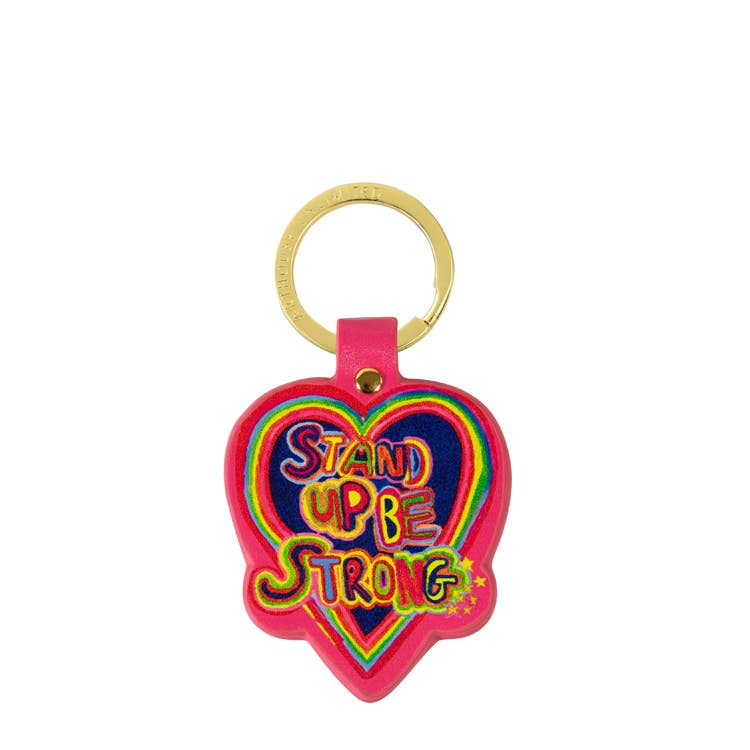 Arthouse Unlimited Stand Up Be Strong Keyring By Penny Black