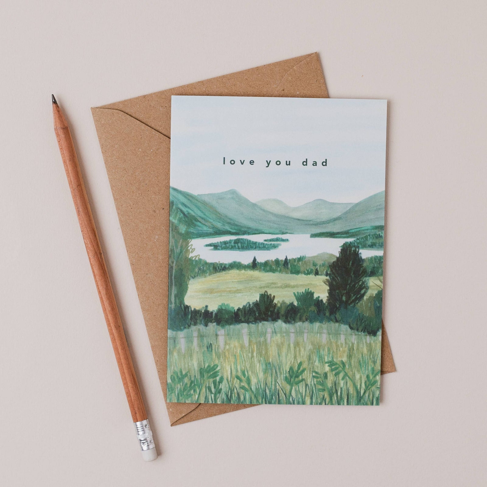 Loch Awe Love You Dad Father's Day Card by penny black