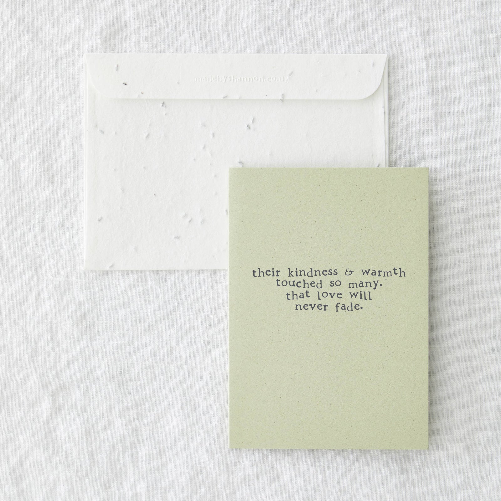 Kindness & Warmth Sympathy Card by penny black