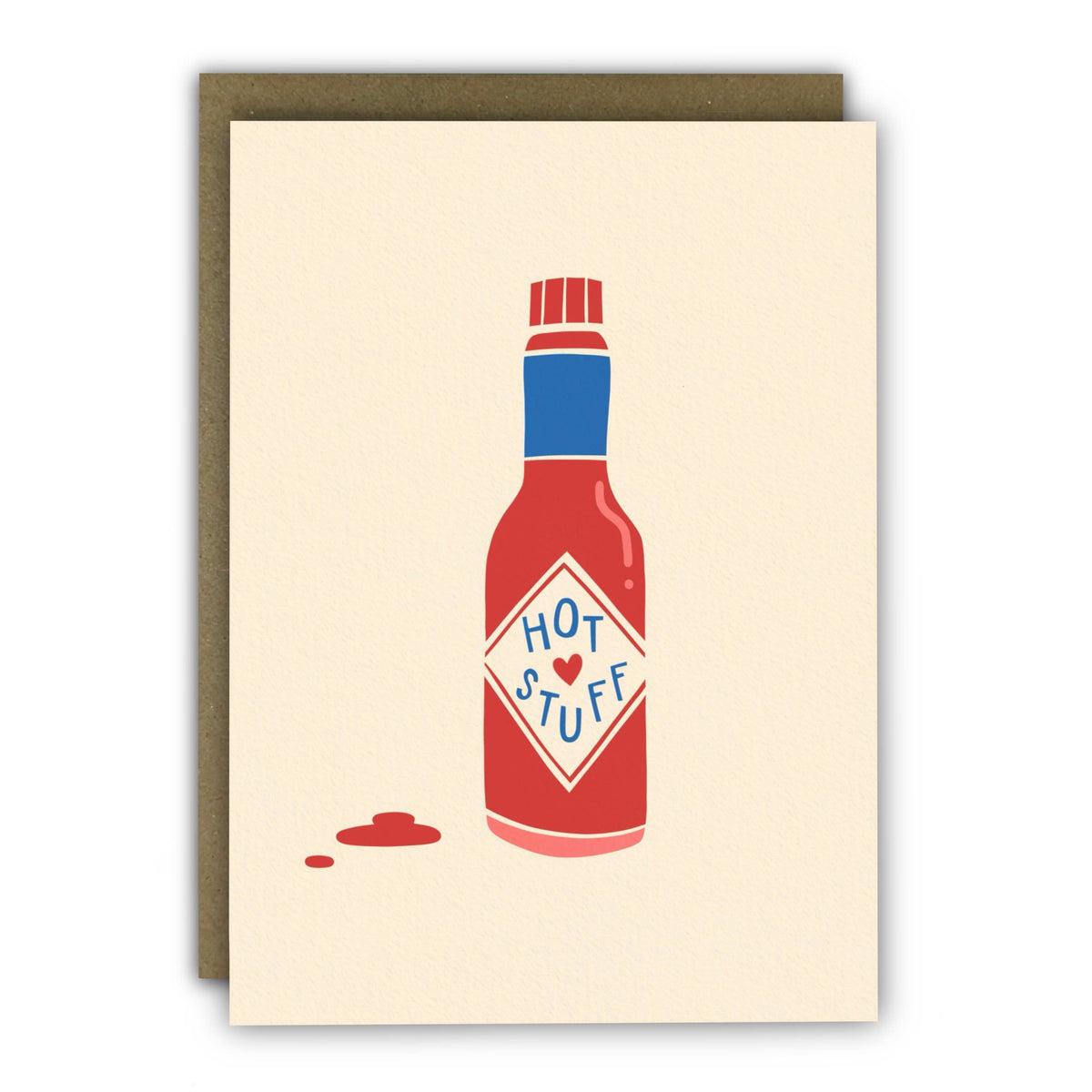 Hot Stuff Tobasco Sauce Valentine's Day Card by penny black