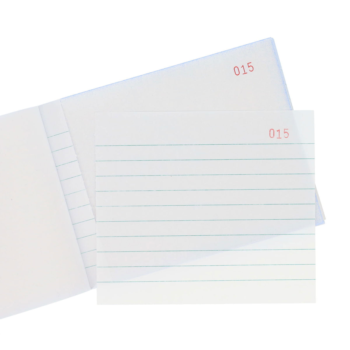 Concept Duplicate Book inside sheets showing page numbers and perforation