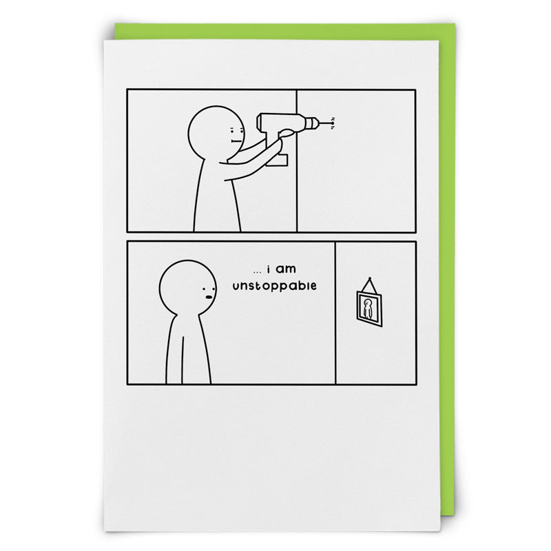 Unstoppable DIY Machine Funny Card by penny black