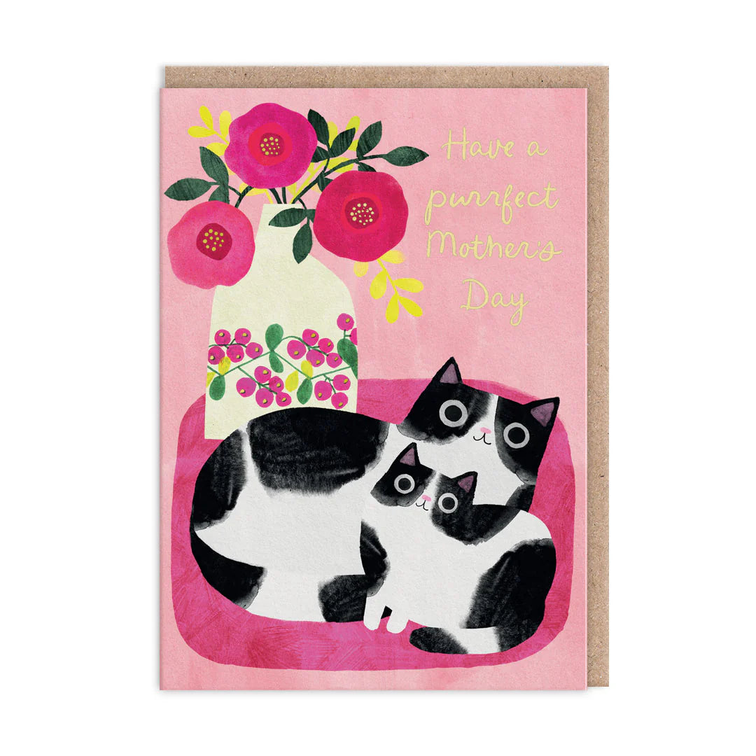 Kitten Cuddle Purrfect Mother's Day Card by penny black