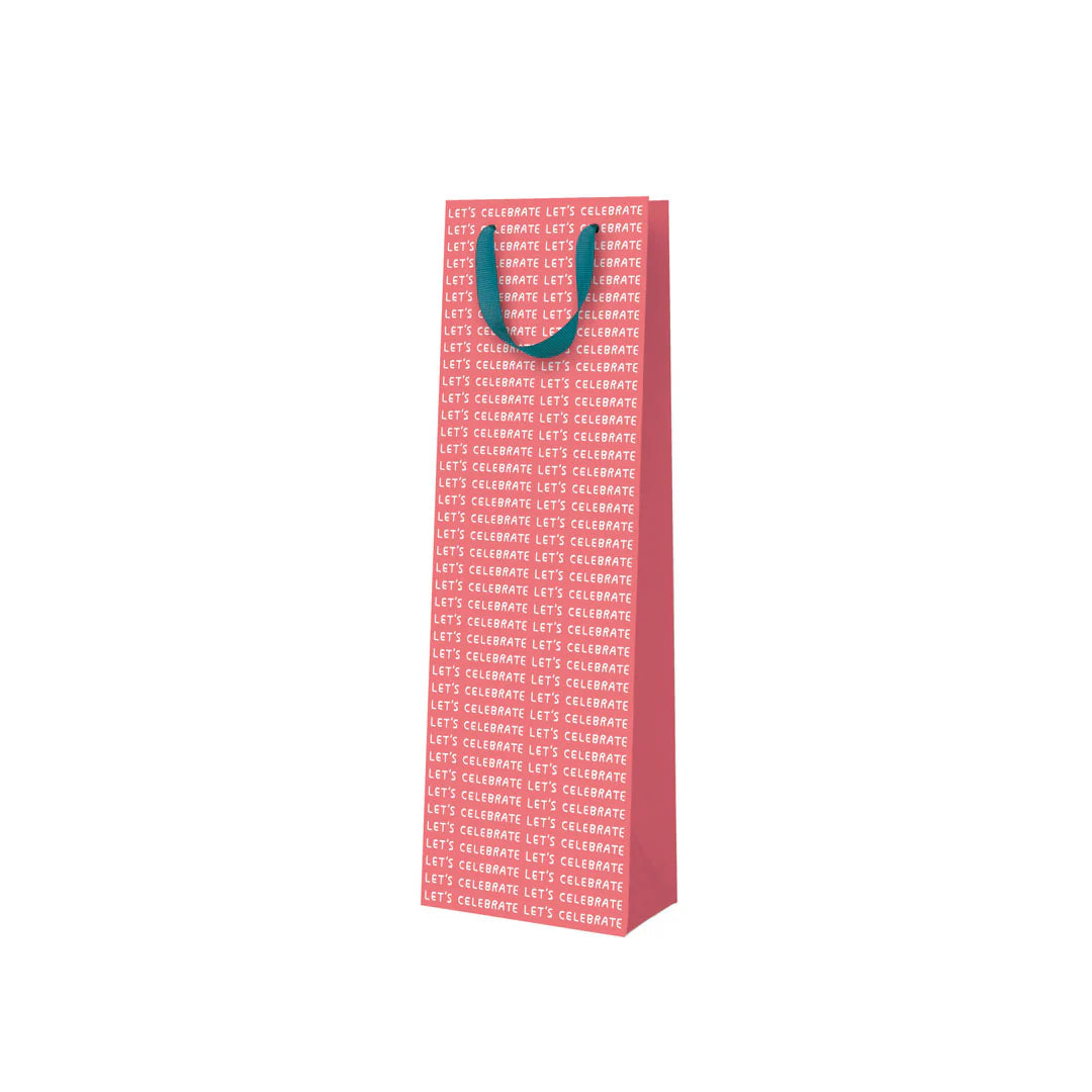 Lets Celebrate Text Bottle Gift Bag By Penny Black