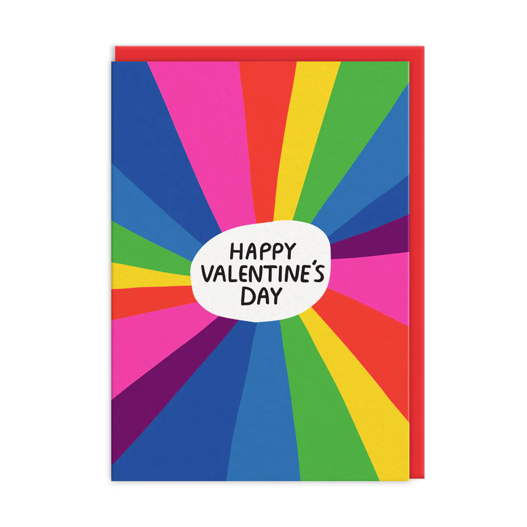 Rainbow Beams Ashkahn Happy Valentine's Day Card By Penny Black