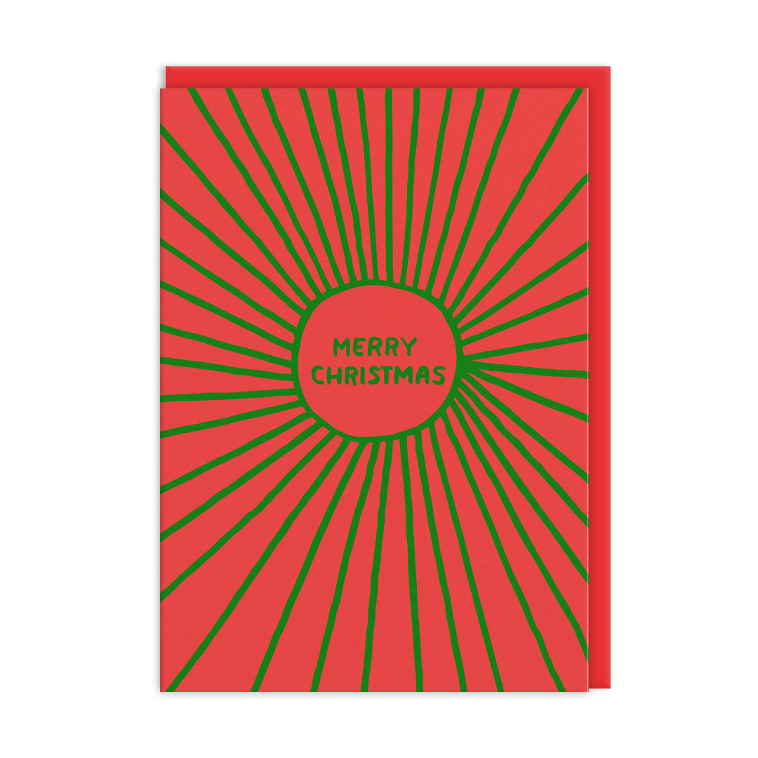 Ashkahn Starburst Merry Christmas Card By Penny Black