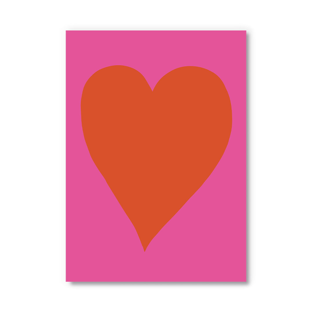 Neon Heart Postcard By Penny Black