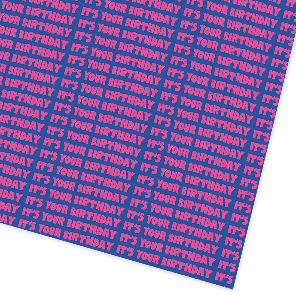 It's Your Birthday Ashkahn Gift Wrapping Paper Roll 3m by penny black