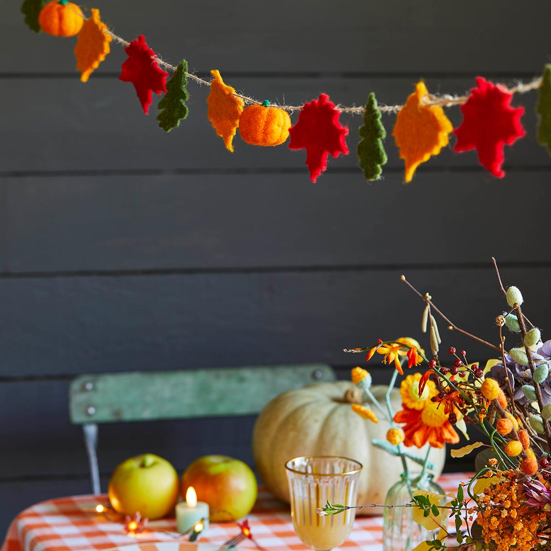 Autumn Hues 2m Felt Garland By Penny Black