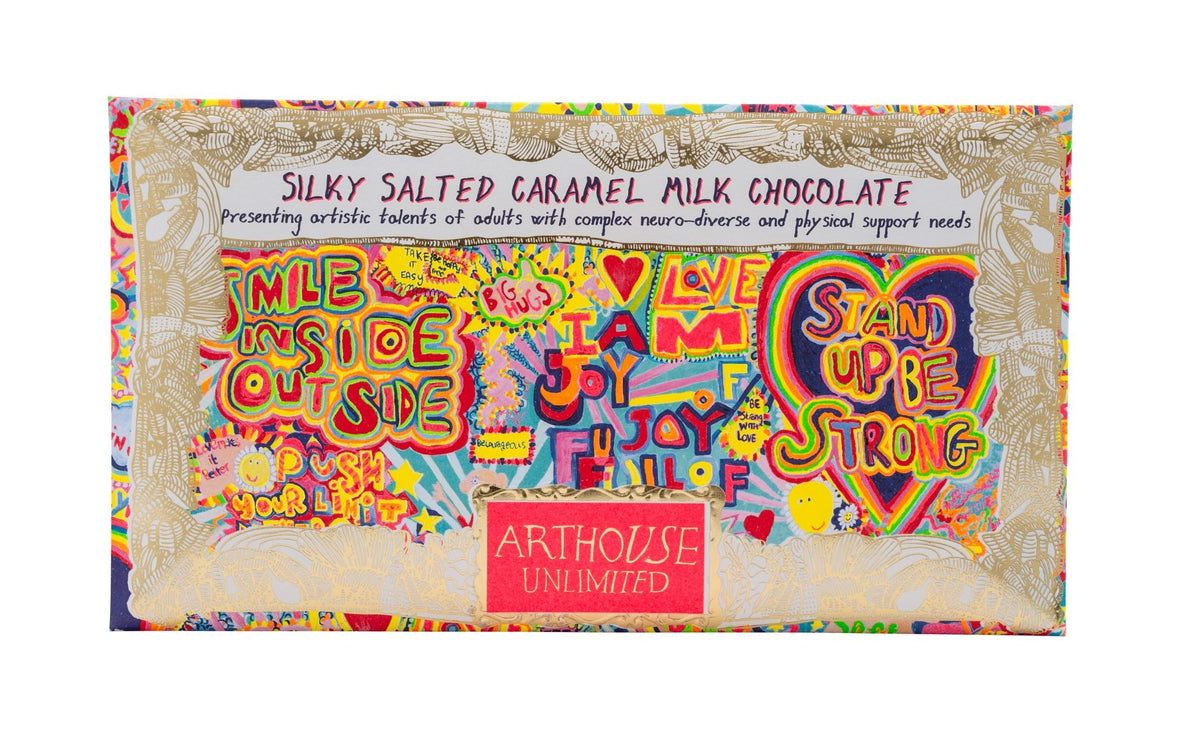 Full of Joy Chocolate Bar - Silky Salted Caramel Milk Chocolate from arthouse unlimited at penny black