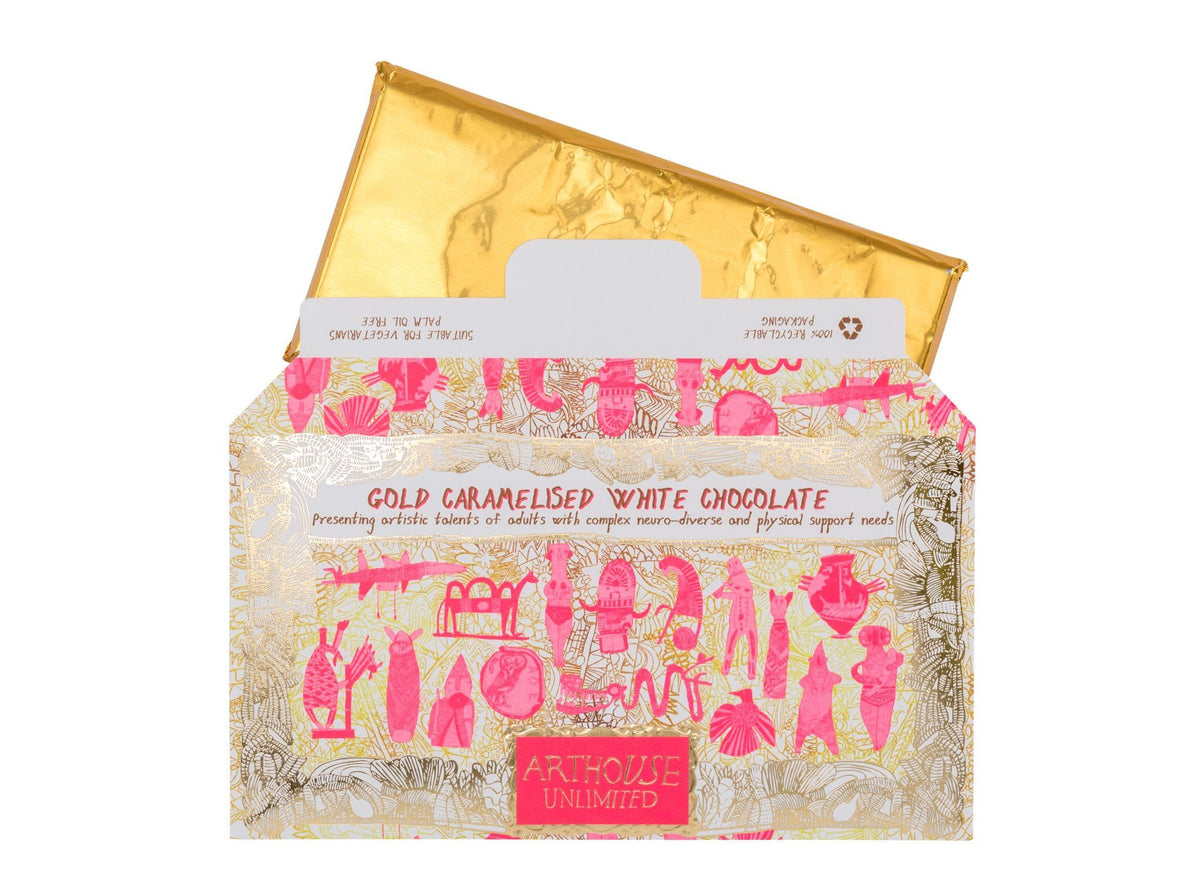 Timeless Treasures Chocolate Bar - Gold Caramelised White Chocolate by arthouse unlimited - penny black