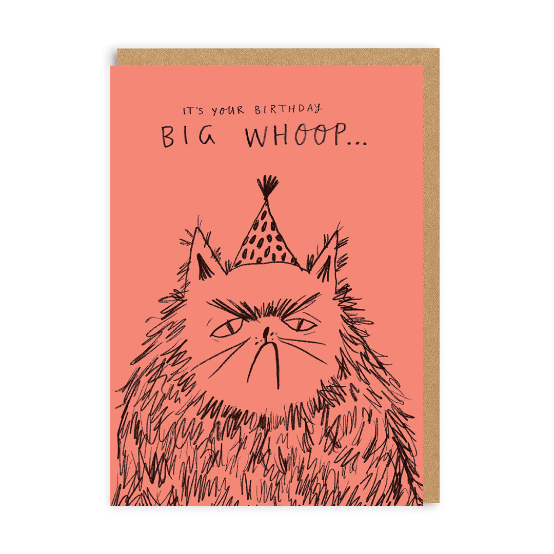 Big Whoop Grumpy Cat Birthday Card By Penny Black