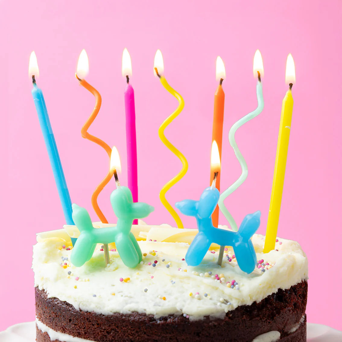 Balloon Dog Birthday Candles - 9 Pack By Penny Black