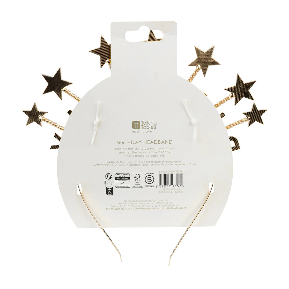 Rainbow Star Happy Birthday Headband By Penny Black