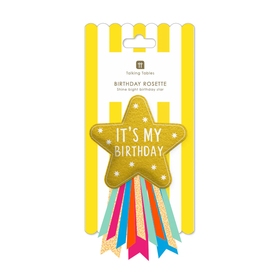 Birthday Brights Fabric Star Badge By Penny Black