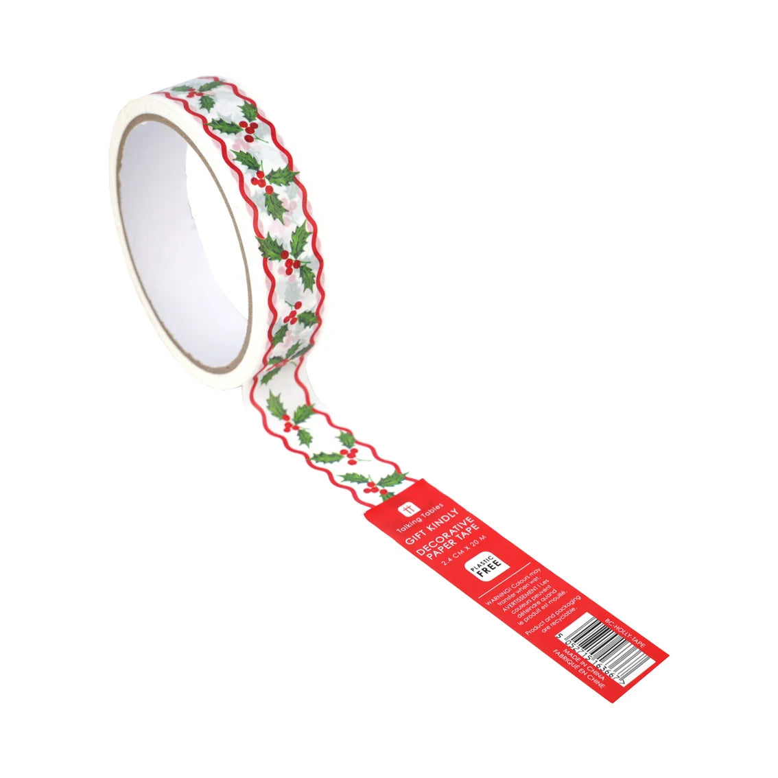Holly Sprig Paper Tape Roll - 20m By Penny Black