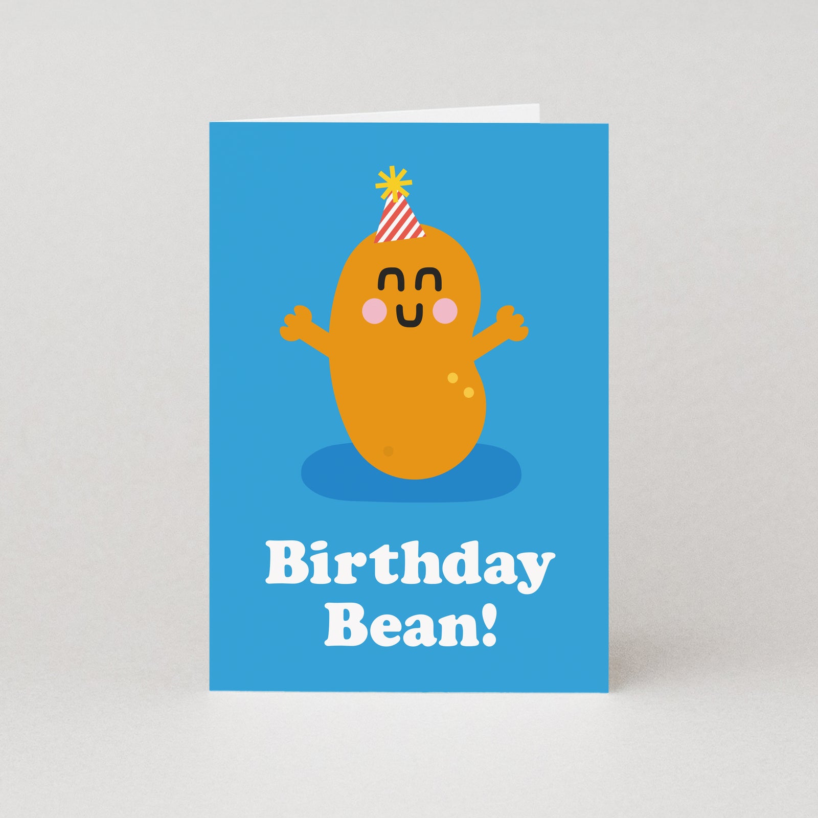 Happy Birthday Bean Illustrated Card By Penny Black