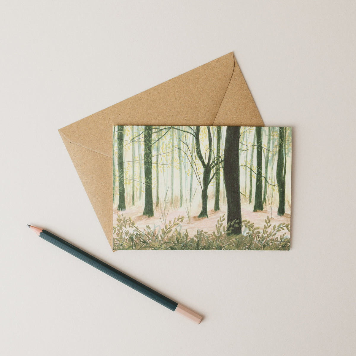 Shirinoku Forest Bathing Art Card by penny black