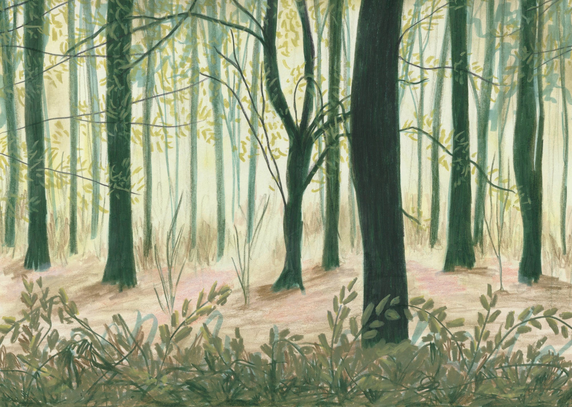 Shirinoku Forest Bathing Art Card by joy jen at penny black