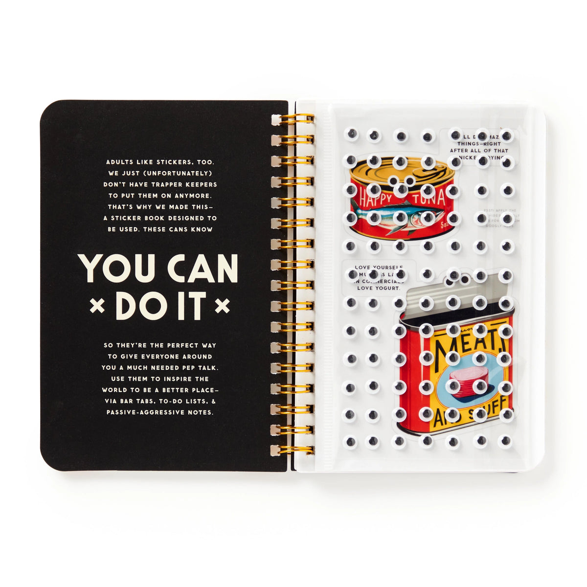 You Can Do It Googly Eyes Sticker Book By Penny Black