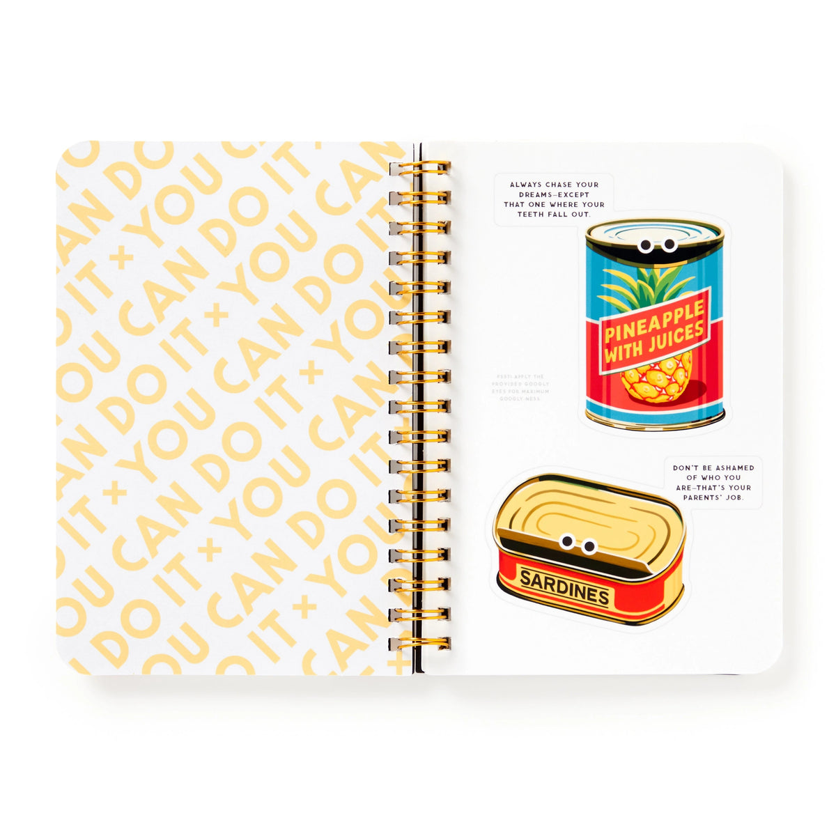 You Can Do It Googly Eyes Sticker Book By Penny Black