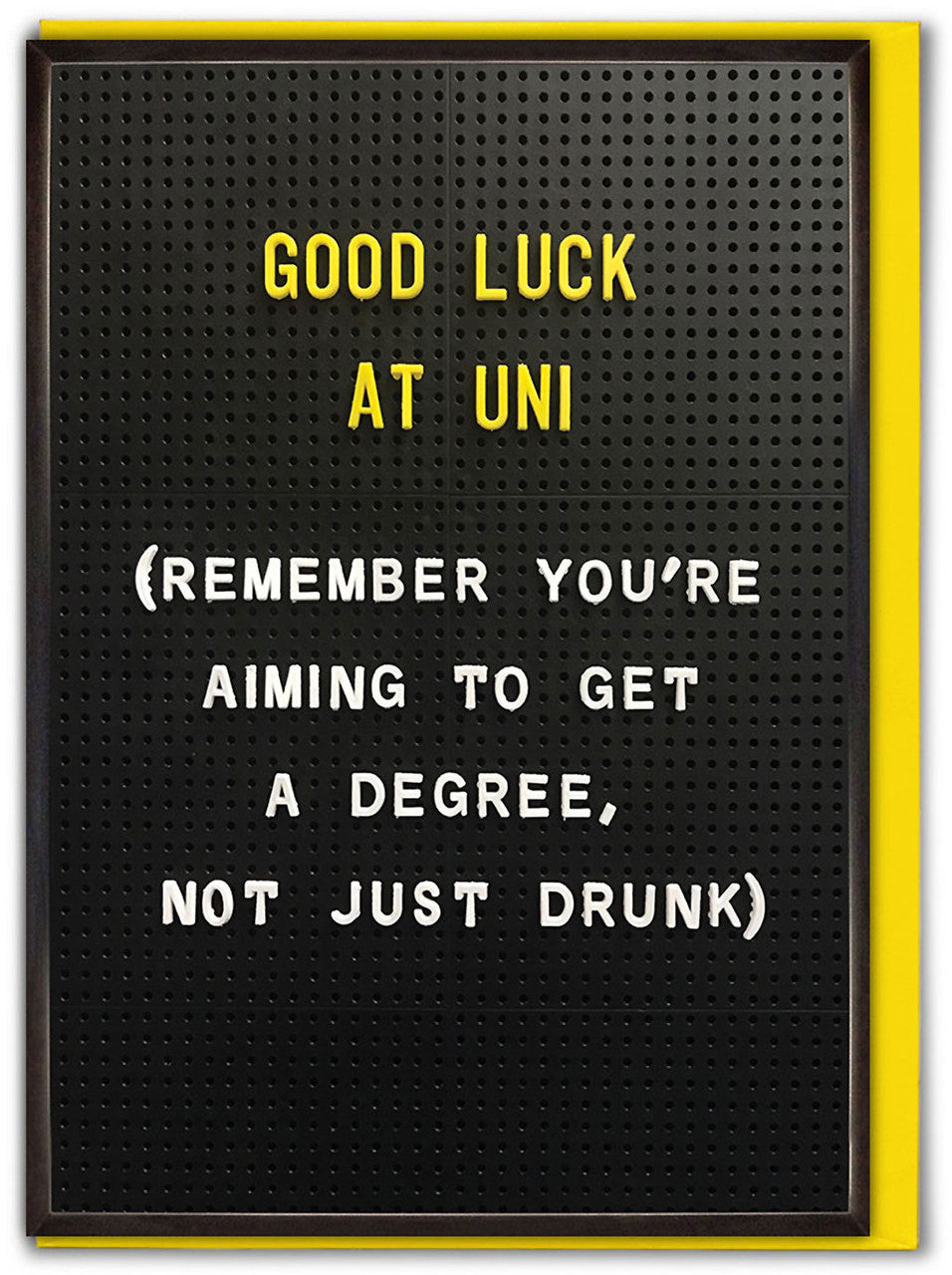 Aiming To Get A Degree Good Luck at Uni Card by penny black