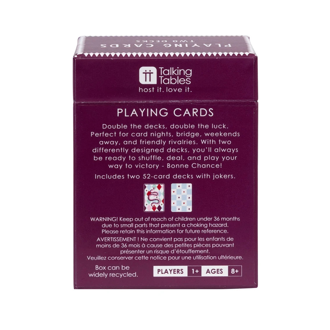 Bonne Chance Double Deck Of Playing Cards Set By Penny Black