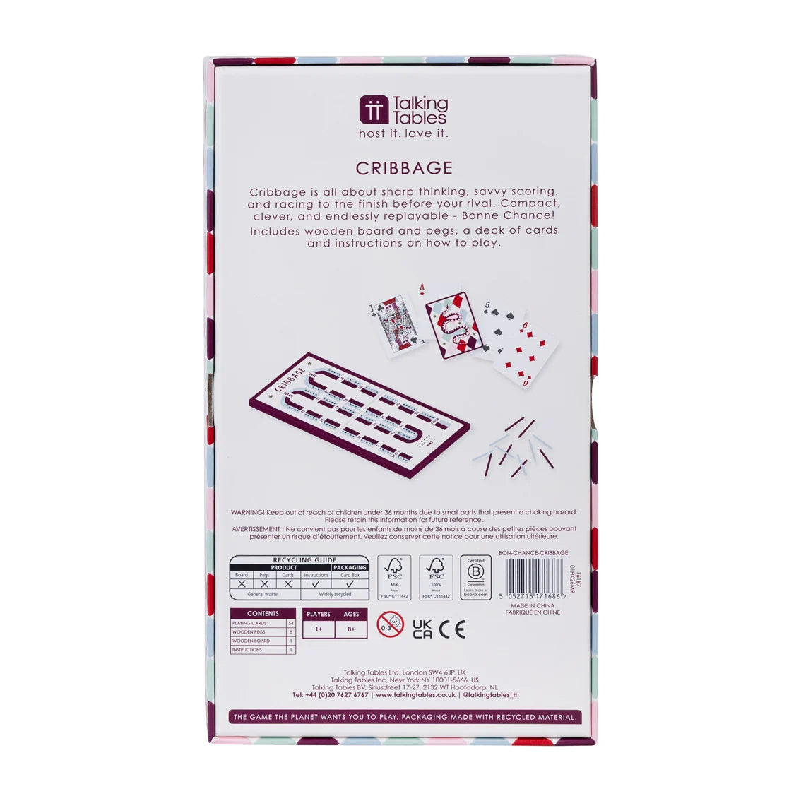 Bonne Chance Cribbage Game Set By Penny Black