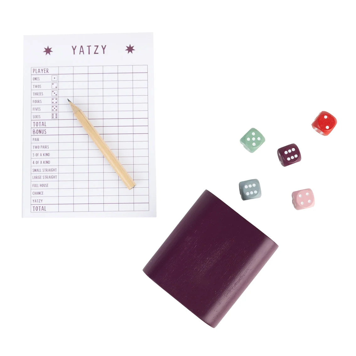 Bonne Chance Yatzy Dice Game Set By Penny Black