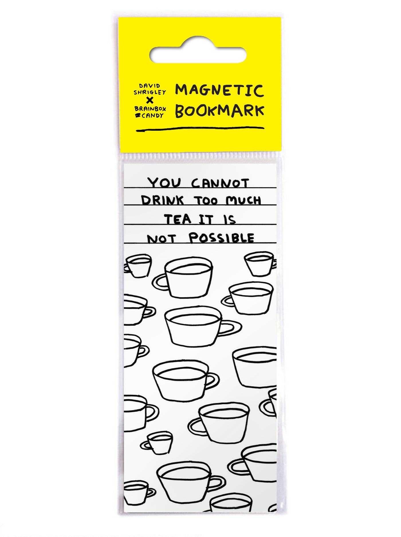 Too Much Tea David Shrigley Magnetic Bookmark by penny black