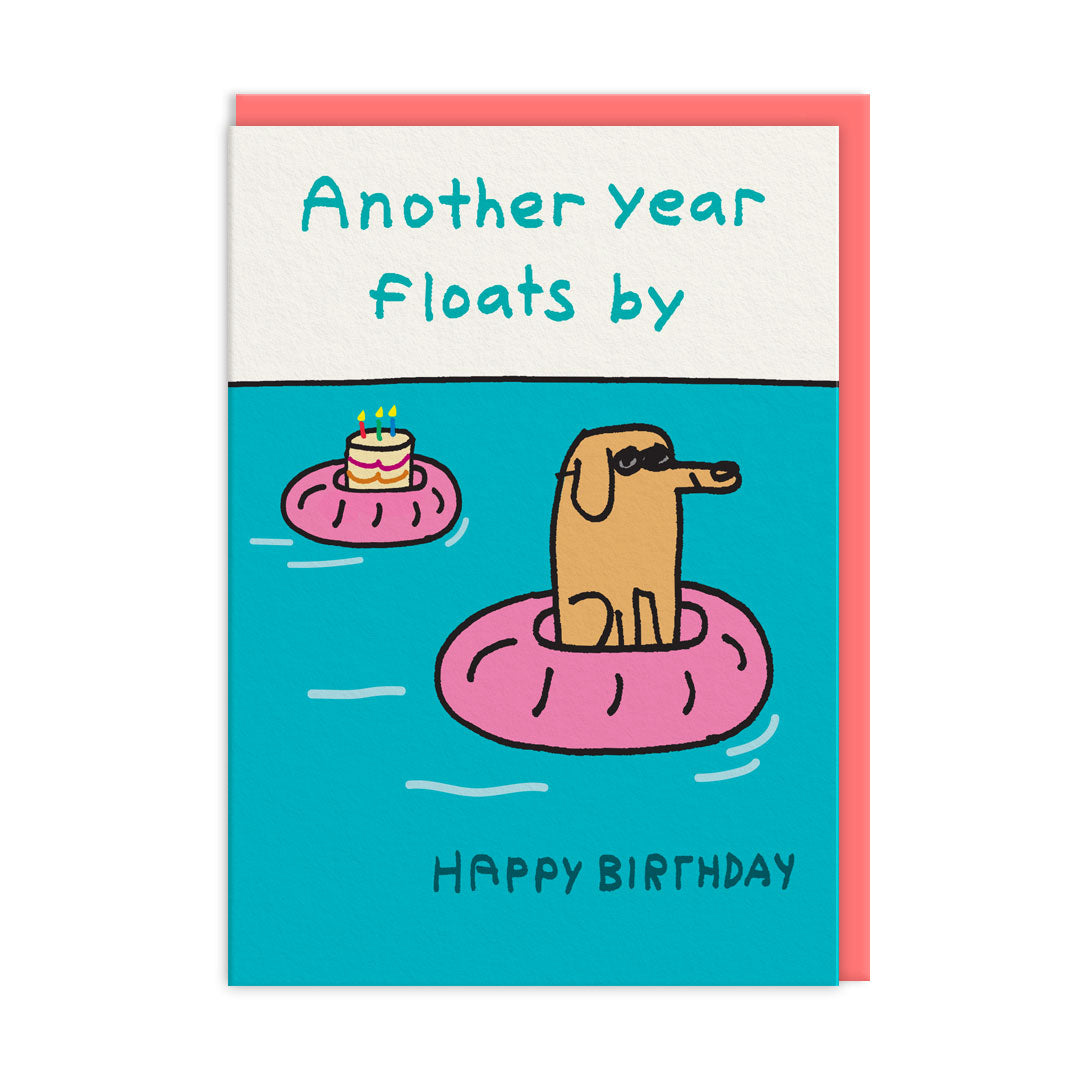 Another Year Floats By Dog Birthday Card By Penny Black