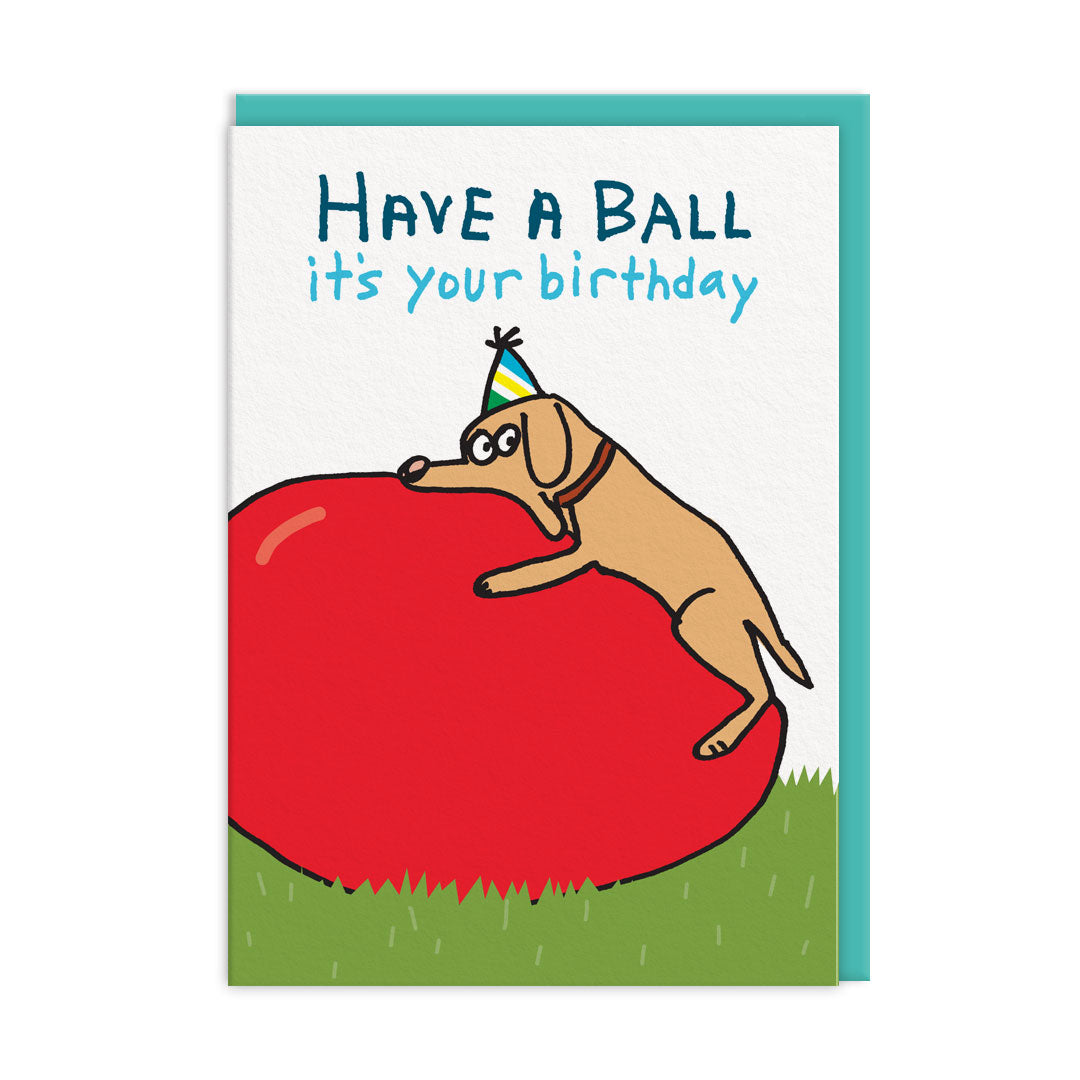 Have A Ball Dog Themed Birthday Card By Penny Black