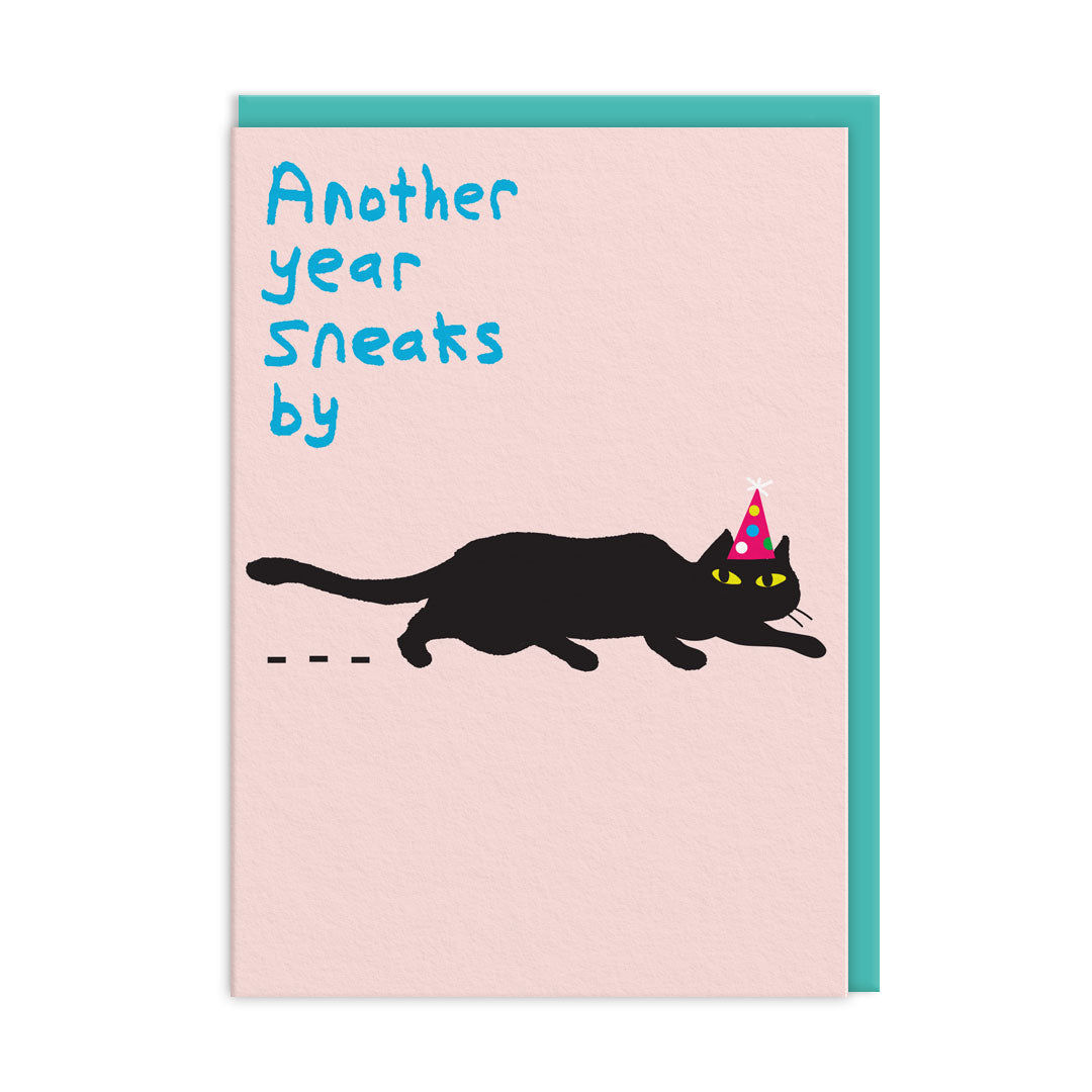 Another Year Sneaks By Cat Birthday Card By Penny Black