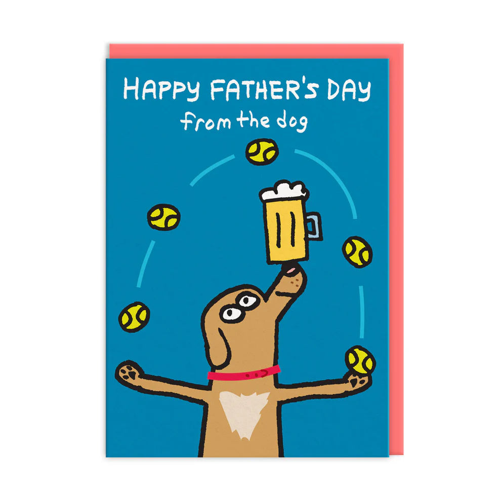 Juggling From the Dog Father's Day Card by penny black