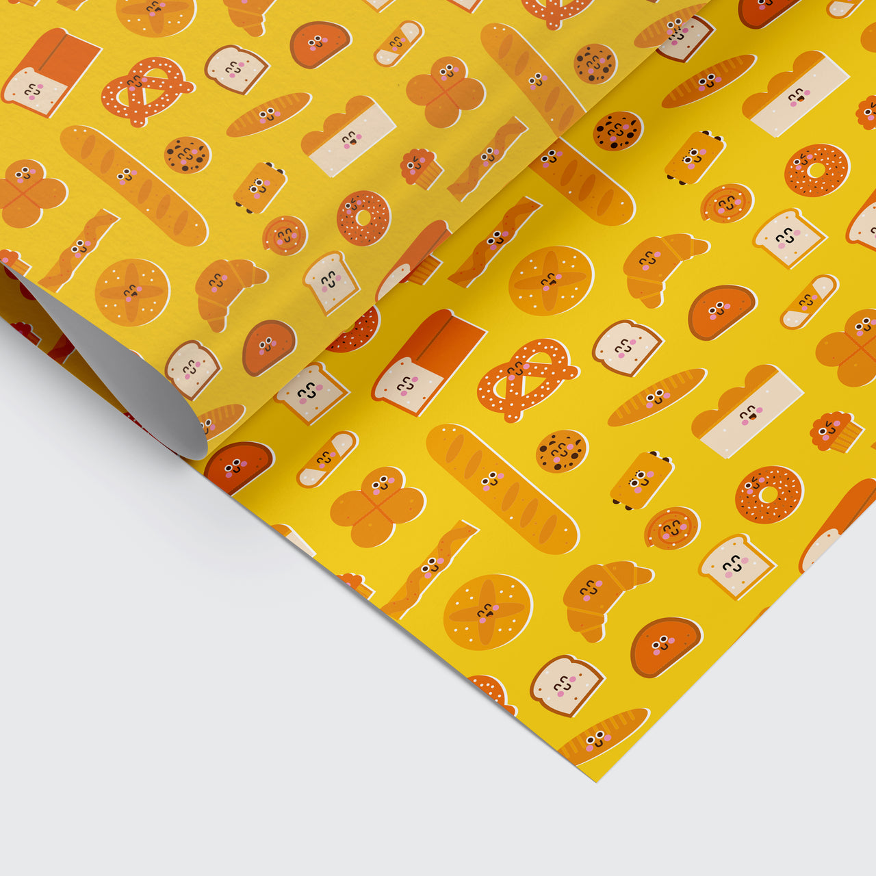 Cute Bread And Pastries Single Giftwrap Sheet From Penny Black