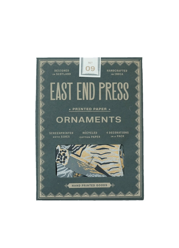 Bats 3D Screen Printed Paper Decorations in packaging by east end press at penny black