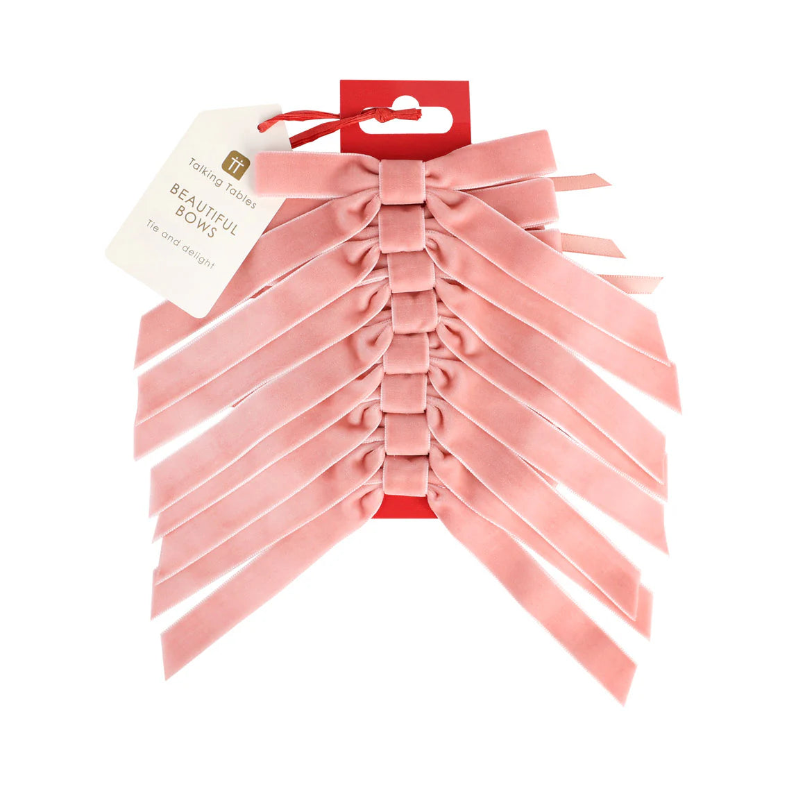 Christmas Pink Velvet Bows 8 Pk By Penny Black