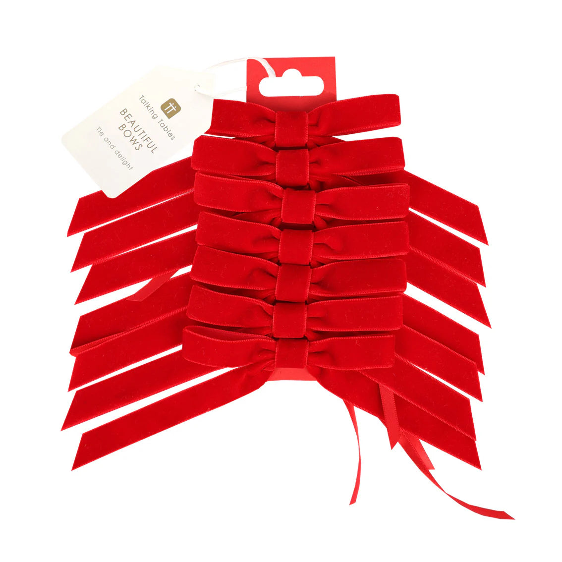 Christmas Red Velvet Bows 8 Pk By Penny Black